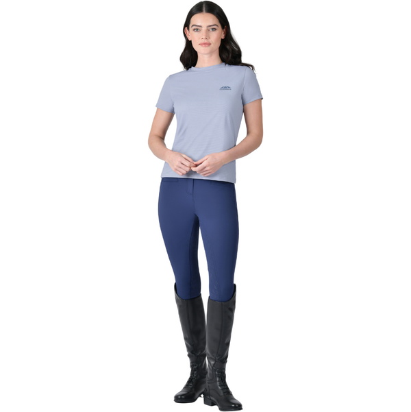 2025 Weatherbeeta Womens Relaxed UV Short Sleeve Tee 1028845 - Blue Stone